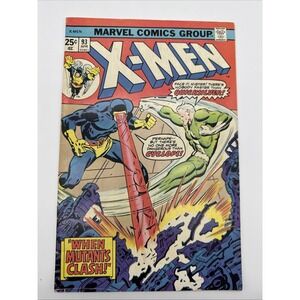 X-Men 93 Marvel Comics 1975 Cyclops vs Quicksilver When Mutants Clash Bronze Age